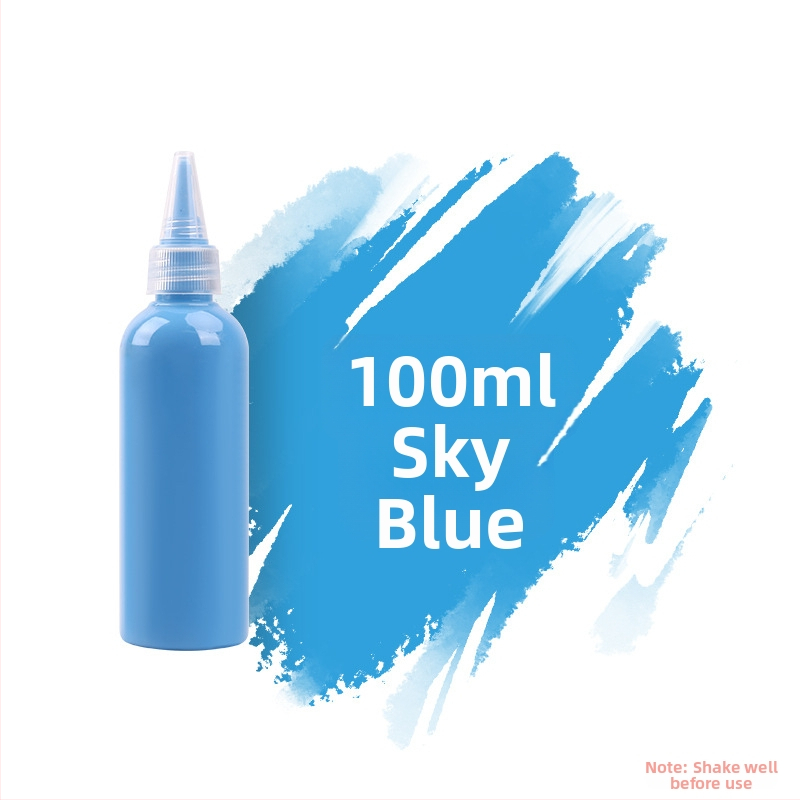 Súprava akrylových farieb 100 ml pre deti – vodotesné farby na gipsovú bábiku, akvarel a gouache, DIY maľovanie