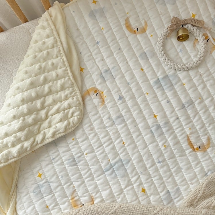 Detská plachta na postieľku s hrubšou výplňou matraca, 100% bavlna, Bean Velvet, trieda A