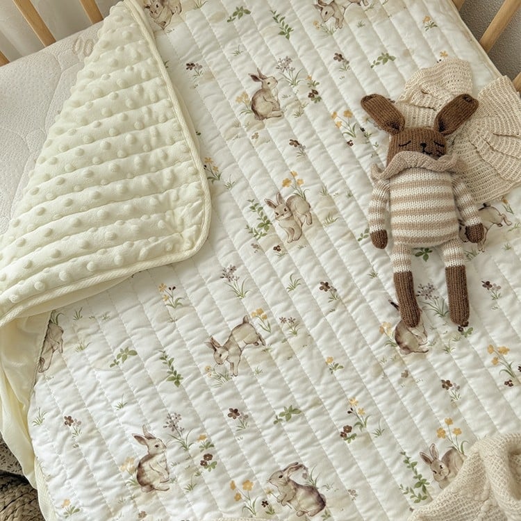 Detská plachta na postieľku s hrubšou výplňou matraca, 100% bavlna, Bean Velvet, trieda A