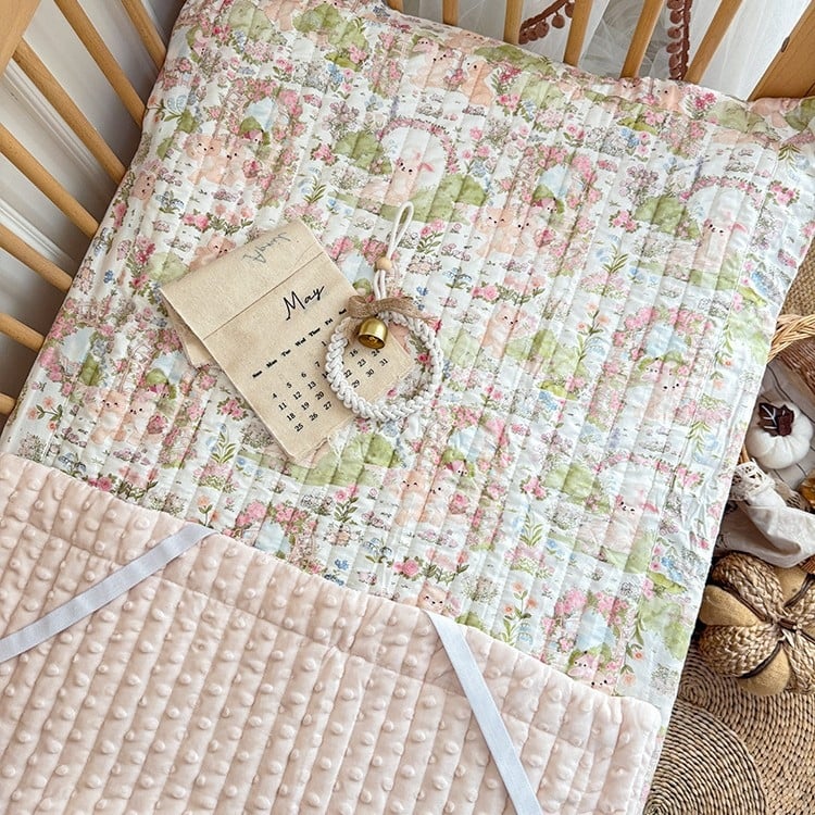 Detská plachta na postieľku s hrubšou výplňou matraca, 100% bavlna, Bean Velvet, trieda A