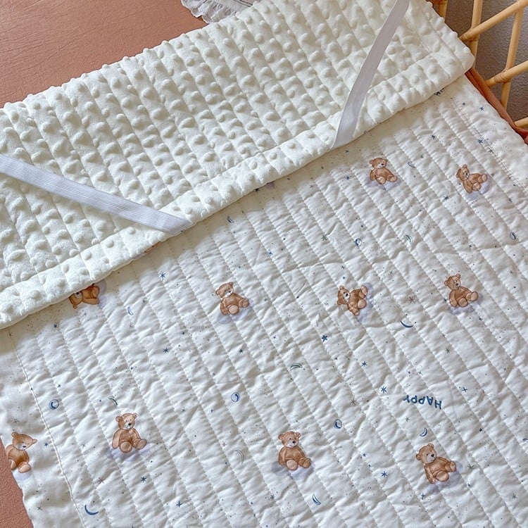 Detská plachta na postieľku s hrubšou výplňou matraca, 100% bavlna, Bean Velvet, trieda A