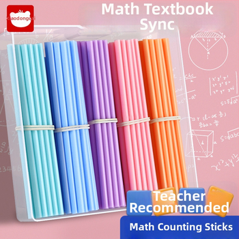 Little Genius Plastové počítacie tyčinky pre prvý ročník matematiky – 100 tyčiek na sčítanie a odčítanie