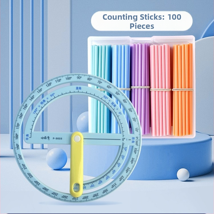 Little Genius Plastové počítacie tyčinky pre prvý ročník matematiky – 100 tyčiek na sčítanie a odčítanie