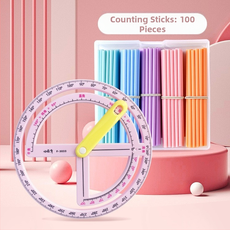 Little Genius Plastové počítacie tyčinky pre prvý ročník matematiky – 100 tyčiek na sčítanie a odčítanie