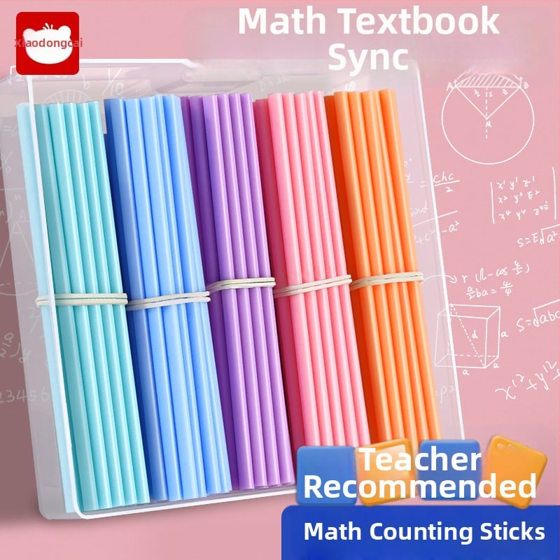 Little Genius Plastové počítacie tyčinky pre prvý ročník matematiky – 100 tyčiek na sčítanie a odčítanie
