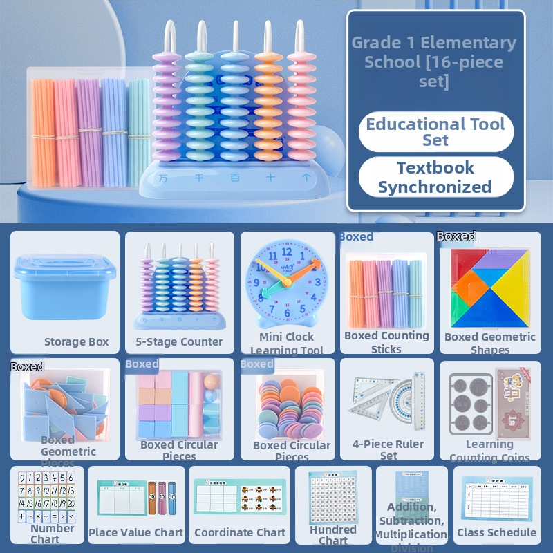Little Genius Plastové počítacie tyčinky pre prvý ročník matematiky – 100 tyčiek na sčítanie a odčítanie