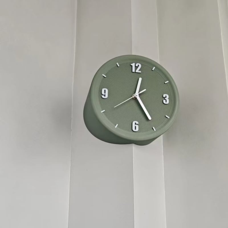 Rohové hodiny bez vŕtania do obývacej izby, minimalistické tiché nástenné hodiny s technicky inšpirovaným umeleckým dizajnom na zakrytie otvorov