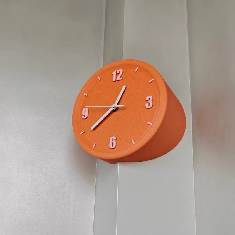 Rohové hodiny bez vŕtania do obývacej izby, minimalistické tiché nástenné hodiny s technicky inšpirovaným umeleckým dizajnom na zakrytie otvorov