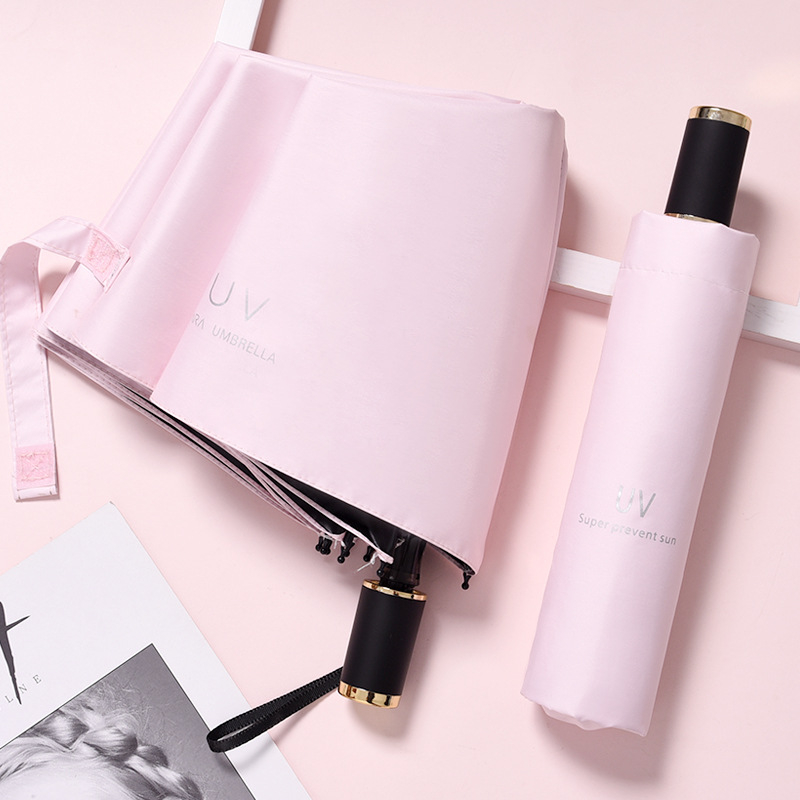 Automatikus esernyő egyedi logóval, napsütés és eső elleni kettős használatú összecsukható esernyő, UV védelem