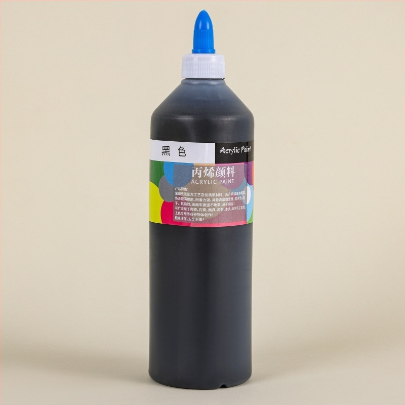500 ml fľaša akrylových farieb pre bábiky z gipsu a keramiky so slamovým klobúkom