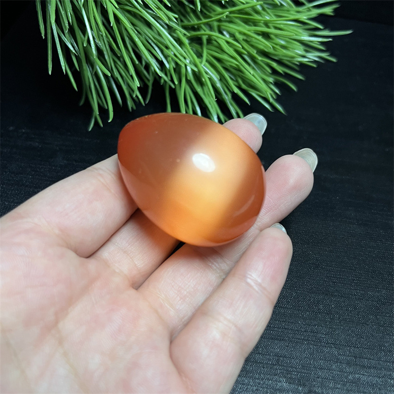 Prirodni ružičasti kristalni opal, ljubičasto-crveni jadeit u obliku jajeta, sirovi kamen, ručna ukrasna figurica