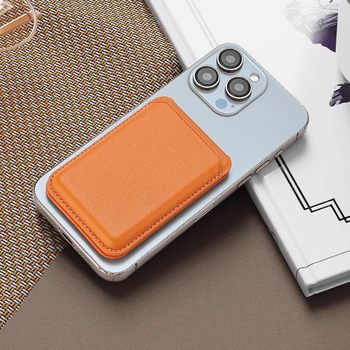 Husă din piele PU pentru iPhone 16 Pro Max cu suport magnetic MagSafe și buzunar pentru carduri
