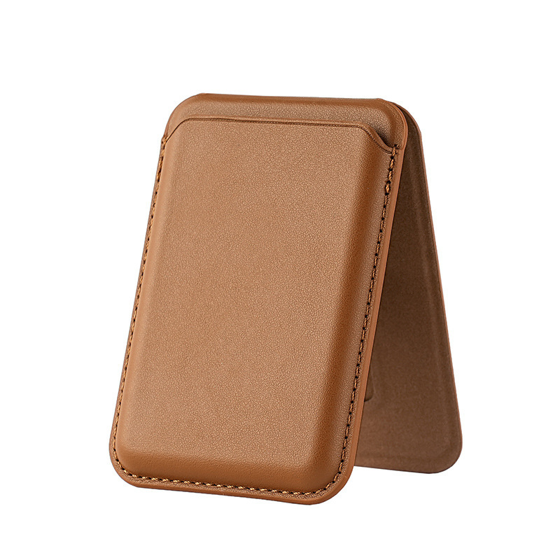 Husă din piele PU pentru iPhone 16 Pro Max cu suport magnetic MagSafe și buzunar pentru carduri