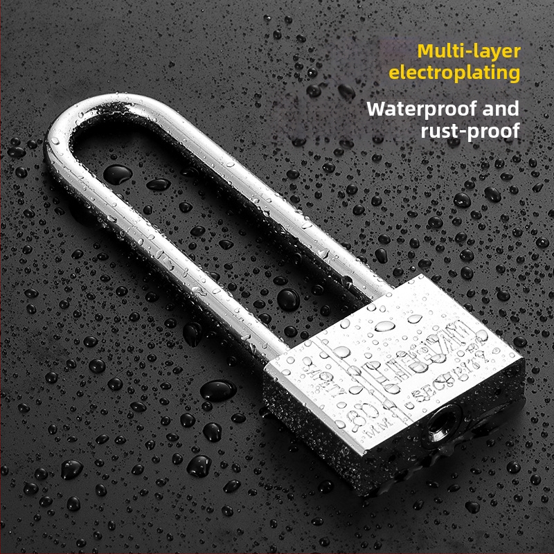 Predĺžený zámok na skrinku v starom štýle, s dlhým ramenom, tenkou tyčou, meď 30 mm, so 3 kľúčmi