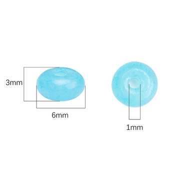 3x6 mm makaron-stil imitacije jade kuglica, plosne perle za abakus, DIY ogrlica i narukvica, dodaci dijelovi za nakit