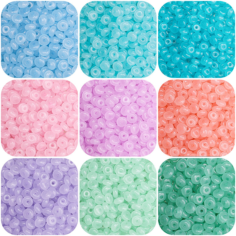 3x6 mm makaron-stil imitacije jade kuglica, plosne perle za abakus, DIY ogrlica i narukvica, dodaci dijelovi za nakit