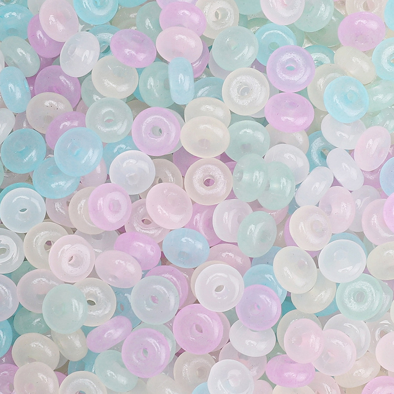 3x6 mm makaron-stil imitacije jade kuglica, plosne perle za abakus, DIY ogrlica i narukvica, dodaci dijelovi za nakit