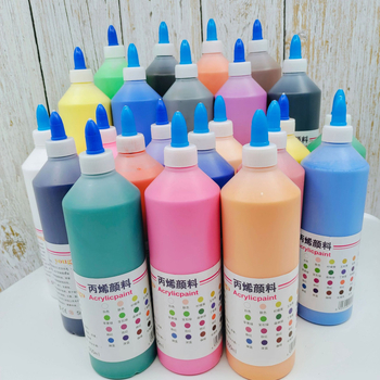 500 ml акрилни бои комплект – 24 цвята за деца DIY, гипс и стенна живопис