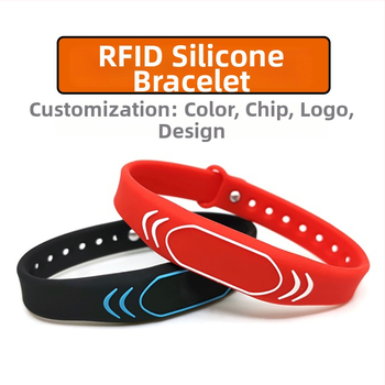 RFID silikónové náramky pre posilovne a zábavné parky, IC náramky, inteligentný prístup, náramky s dynamickým kódom