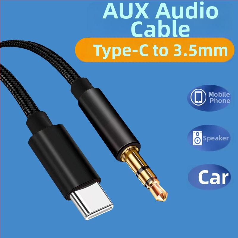 Kábel Type-C na 3,5 mm AUX pre Huawei, Oppo a Vivo telefóny, slúchadlá, auto