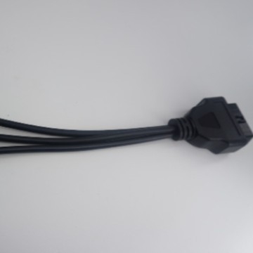 OBDII 16-P ženský konektor k 4-P/3-P/6-P konektorovému káblu pre motocykel, 300 mm