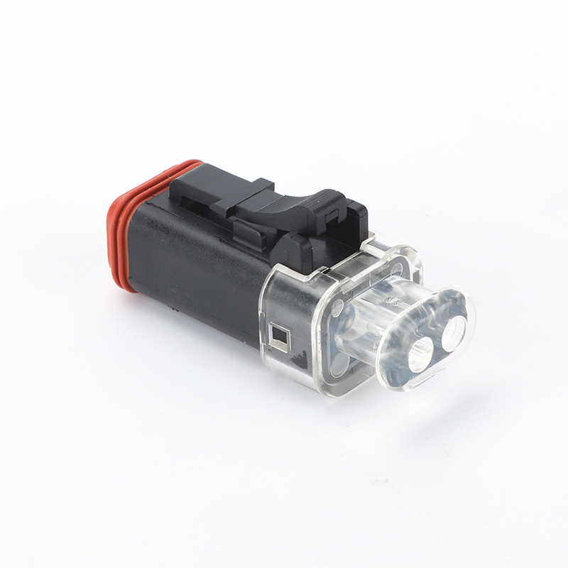 HT06-2S-LED automobilový vodotesný konektor, 2-pólový, samčie a samičie
