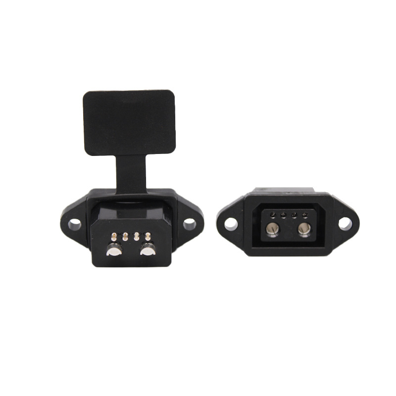 Vysoko výkonná nabíjacia zásuvka pre lítiovú batériu elektrického vozidla, 6‑pin samičí konektor, usporiadanie 2+4, kábel na vybíjanie