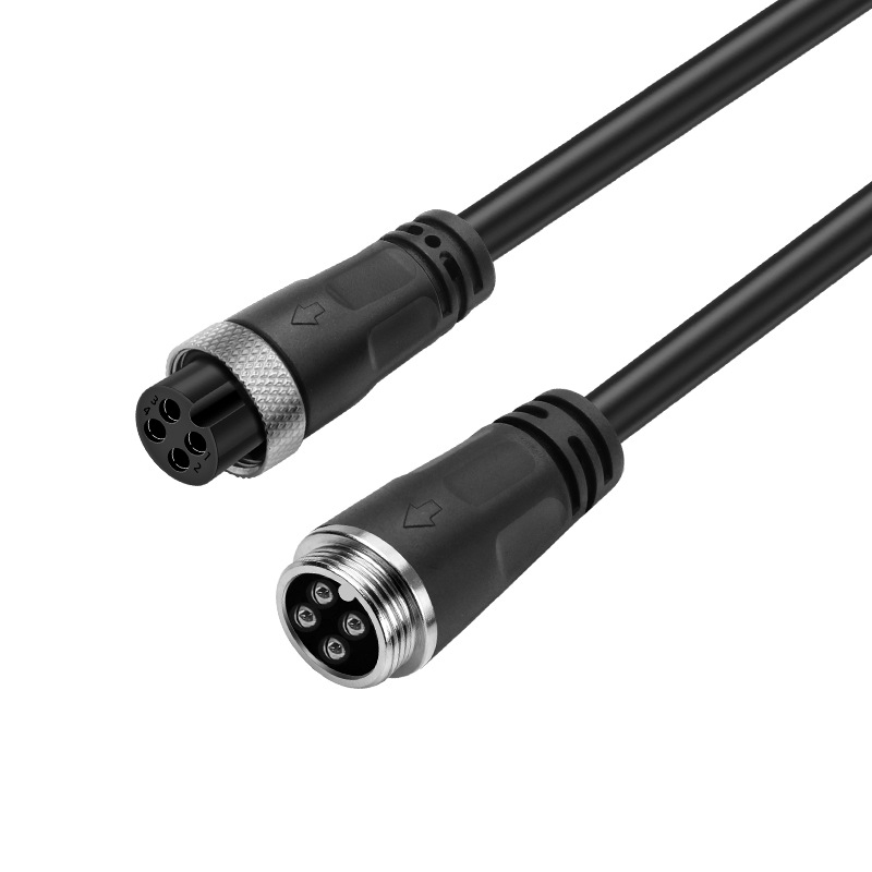 M16 konektor, letecký plug 2-10P, mužský a ženský spoj, IP67 vodotesný, GX16 napájací kábel