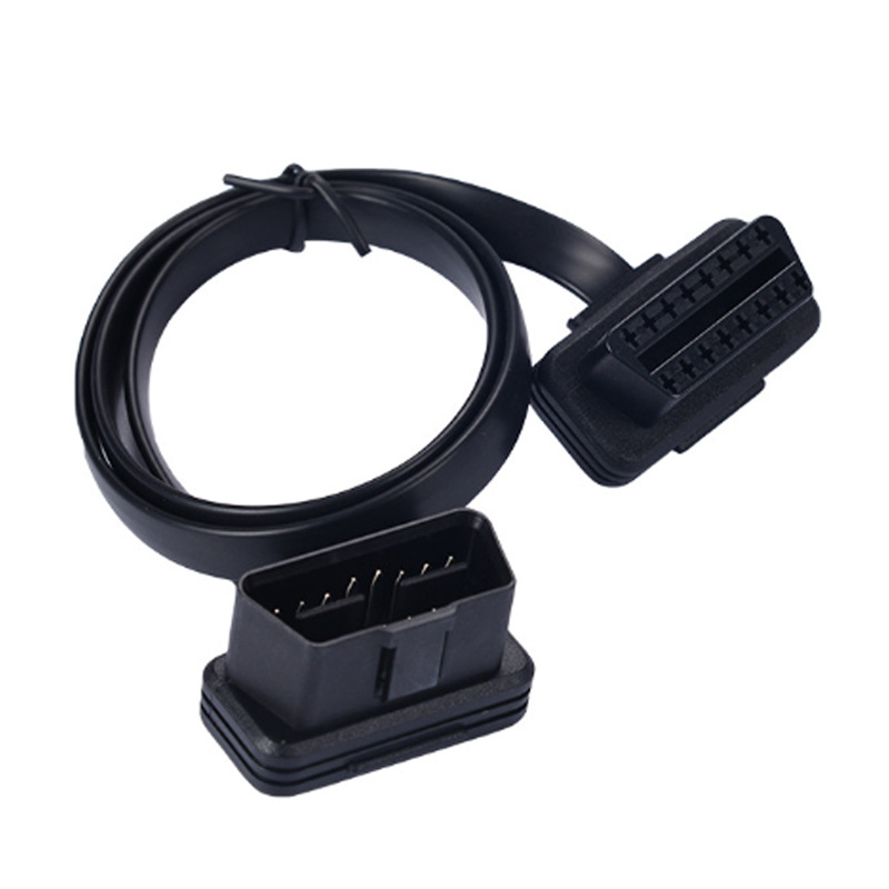 8-žilový OBD2 predlžovací kábel pre auto – samica a samec konektory