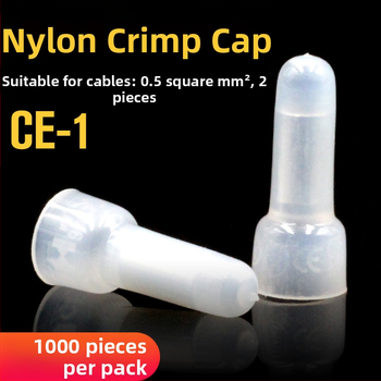 Nylonový lisovací kryt pre vodiče, uzavretý terminál CE-1 CE-2 CE-5X