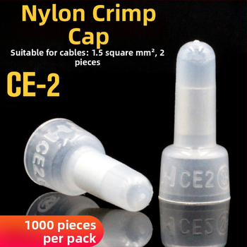 Nylonový lisovací kryt pre vodiče, uzavretý terminál CE-1 CE-2 CE-5X