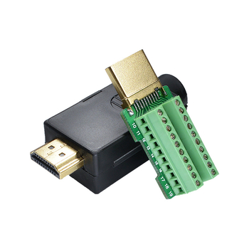 HDMI mužský konektor bez spájkovania, adaptér s krytom modulu pre HDMI kábel