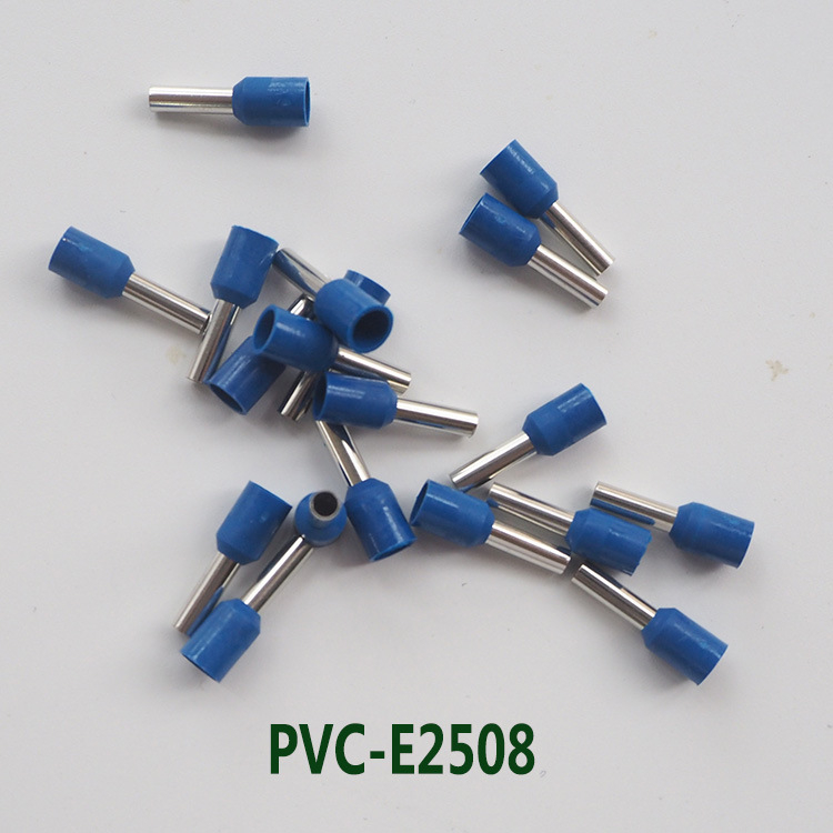 Predizolovaný trubkový terminál, kontakt ihlového tvaru, európsky nylonový trubkový krimp terminál, 2,5 mm²