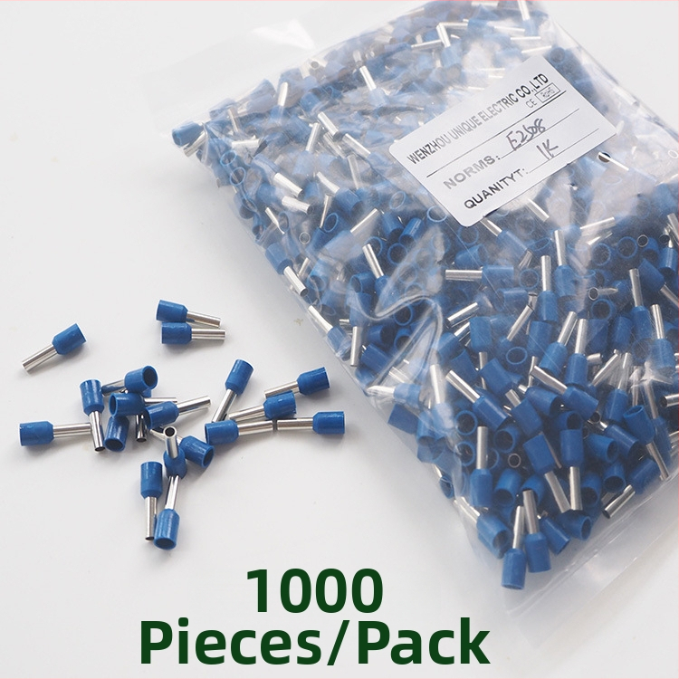 Predizolovaný trubkový terminál, kontakt ihlového tvaru, európsky nylonový trubkový krimp terminál, 2,5 mm²