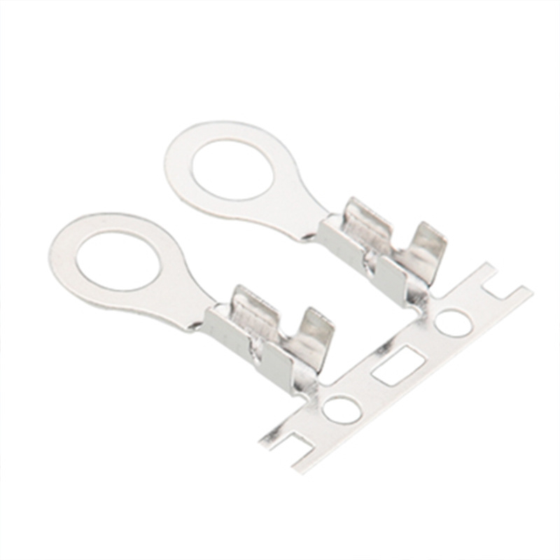 Zemniaci kruhový terminál, krimpovací typ, O-typu / R-typu, priemer 2,6–5,2 mm