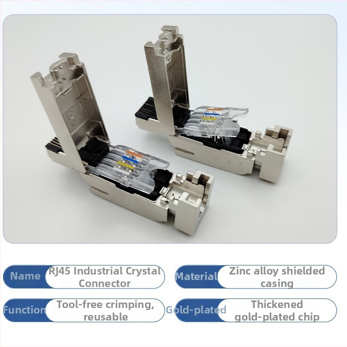 RJ45 Ethernet konektor kompatibilný so Siemens Crystal Head, 4 jadier, 1BB10 zástrčka