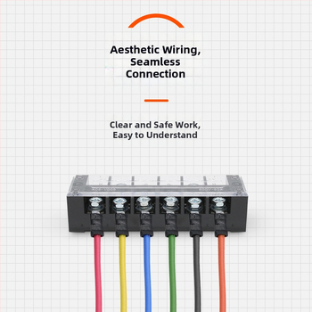 TBC-6010 Terminálny blok TB10012 pevný terminálny panel 60A/100A meďové súčasti