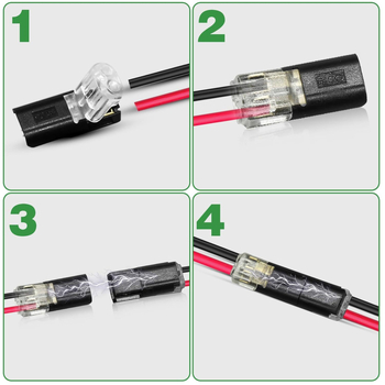 CNHH LED plug-in konektory pre vodiče pre rýchle pripojenie (20/30/40/50 ks)