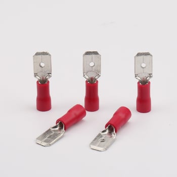 Tuonetong MDD1.25-250 predizolovaný krimp terminál 6.3 mm čepeľ