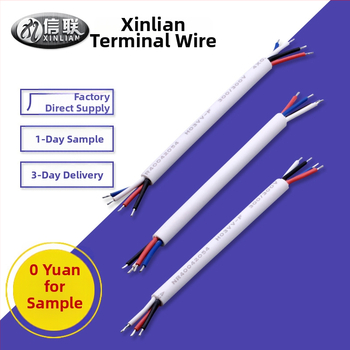 Biely napájací kábel H03VV-F, 4×0,5 mm², kábel pre pripojenie k nabíjacej stanici