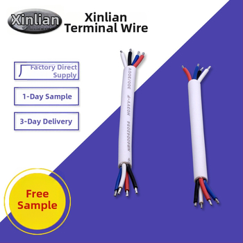 Biely napájací kábel H03VV-F, 4×0,5 mm², kábel pre pripojenie k nabíjacej stanici