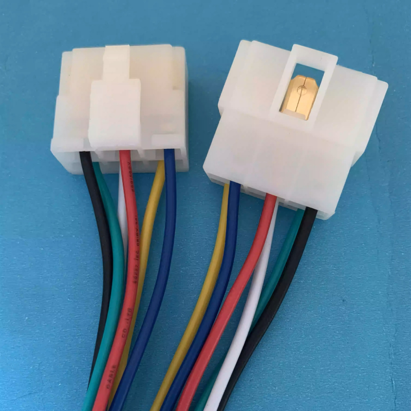 Automobilový konektor 6,3 mm, 2 rady, 6-pínový konektor, izolovaný spojovací konektor pre 6-žilový kábel, spojka a zásuvka