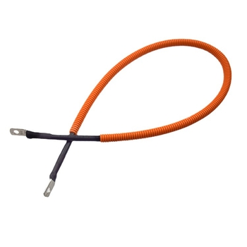 SC16-6 Kábel pre batériu v automobilu, prierez 16 mm², kábel na pripojenie k nabíjacej stanici, meďový konektor 25 mm², opletený trubkový plášť