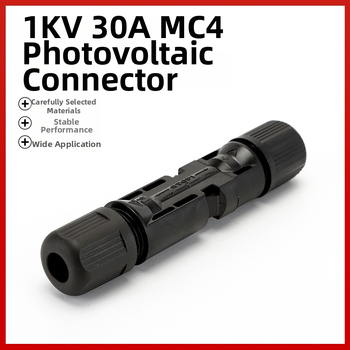MC4 fotovoltický konektor, vodotesný pre solárne panely, 1 kV 30 A, samec a samica