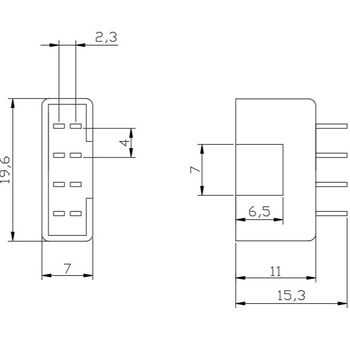 MPX 8P osmiuholníkový konektor s pin headerom pre RC modely