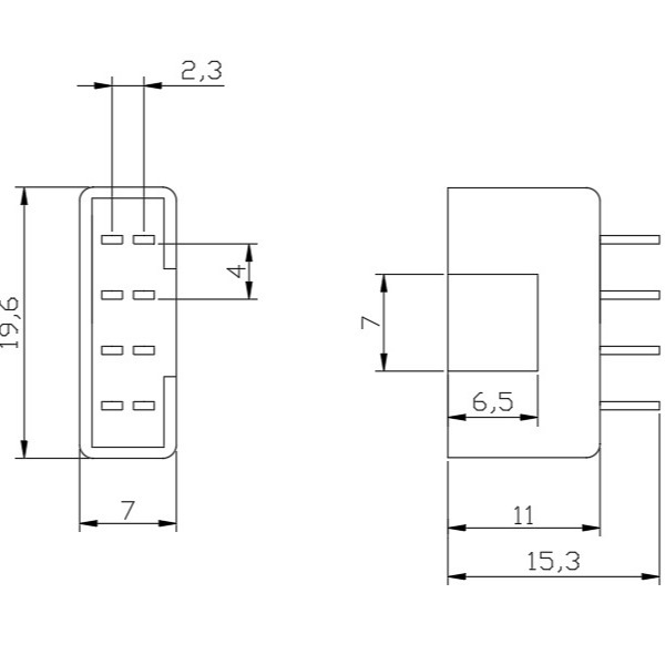 MPX 8P osmiuholníkový konektor s pin headerom pre RC modely