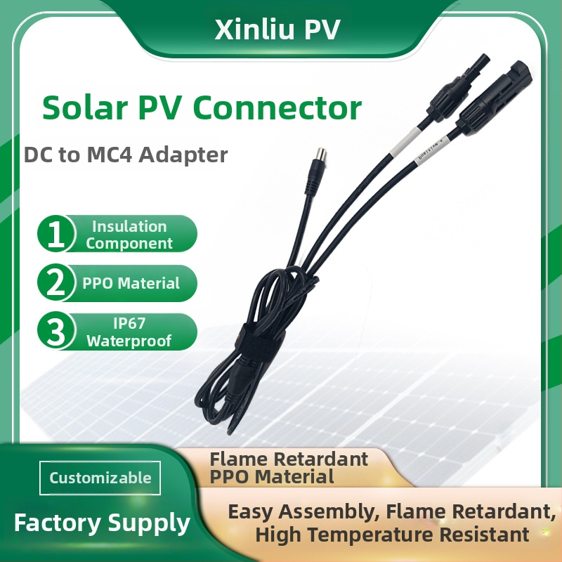 MC4 fotovoltaický konektor DC vodotesný rozdeľovač 1 na 2