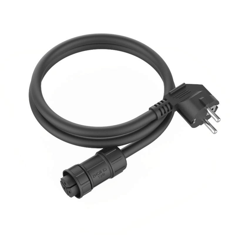 EU štandardný trojpólový M20 samičí konektor, 3-žilový, 25A vodotesný pre PV mikroinvertor