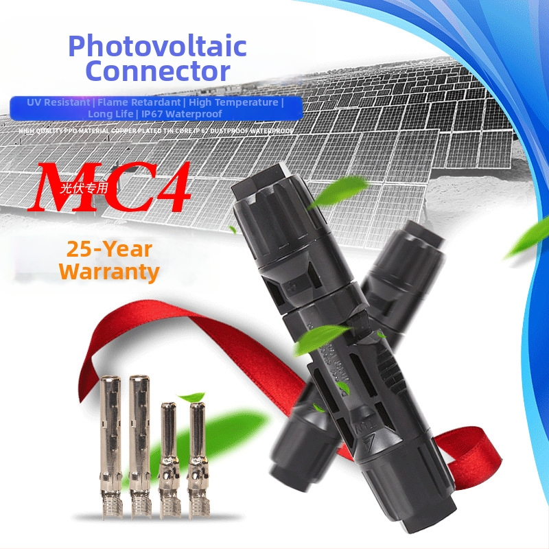 MC4 PV konektor pre solárne panely, PV kábel, samica a samec, vodotesný a ohňovzdorný, TUV certifikát