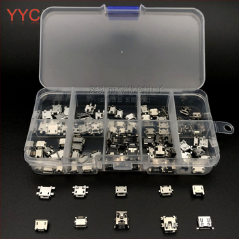 Micro USB samica konektor v krabici; MINI Android nabíjací konektor na koniec; mikrofón; DIY USB V8 príslušenstvo